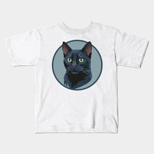 Russian Blue cat Kids T-Shirt